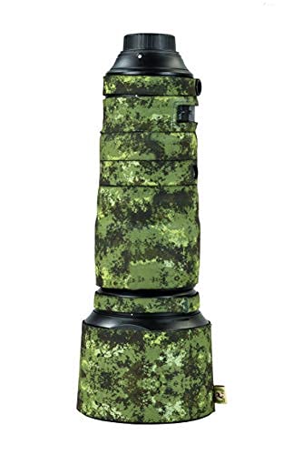 CAMOCOAT Neoprene Coat for AF-S NIKKOR 200-500 mm f/5.6E ED VR| Water Resistant & All Terrain Protection (Dark Forest Green)