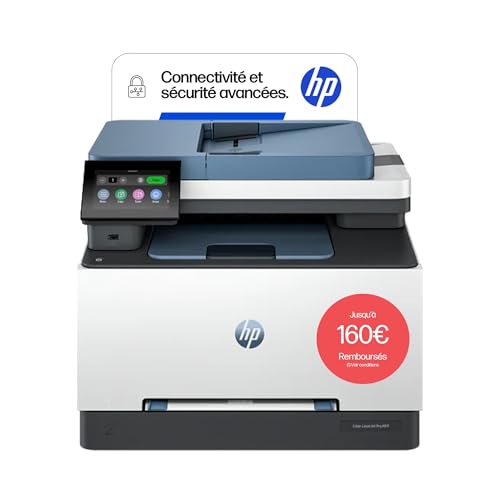 HP Color LaserJet Pro 3302sdw, 499Q6F, Imprimante Multifonction A4, Impression Recto Verso Automatique, 25ppm N/B et Couleur, USB, Ethernet, Wi-FI, Copie, Numérisation, ADF 50 Feuilles, Smart, Bleu
