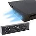 ASHATA Für PS4 Slim-Lüfter, externer USB-Kühler, automatischer Temperatursensor, kontrollierter Kühler-Wärmeabzug mit 3 Lüftern für Playstation 4 Slim Console