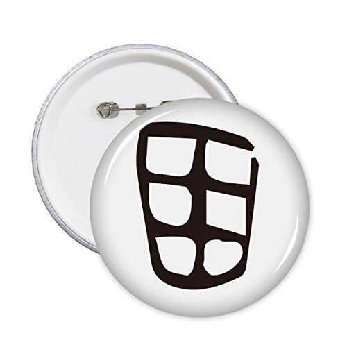 Pins badge Tian inscription os chinois pour masquer un defaut ou styliser un vetement