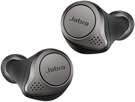 Jabra Elite 75t– True Wireless Earbuds with Charging Case, Titanium Black – Active Noise Cancelling Bluetooth Earbuds with a Comfortable, Secure Fit, Long Battery Life, Great Sound