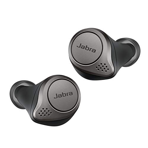 Jabra Elite 75t – Wireless-Charging-fähig – Bluetooth-Kopfhörer mit aktiver Geräuschunterdrückung und langer Akkulaufzeit für True-Wireless-Erlebnis bei Telefonaten und Musik – Titan Schwarz