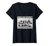 Womens Homeland Security Fighting Terrorism Since 1942 Indian Guy's V-Neck T-Shirt