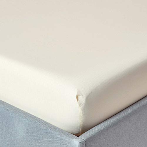 Three Quarter Fitted Sheet Ivory - Fitted Bottom Sheets - 12 Inch Deep Pocket - Super Soft Cotton Bedsheets -1 Fitted Sheet Only (3/4 Bunk 48" X75 - Ivory) #TOP4