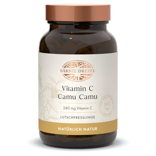 BÄRBEL DREXEL® Vitamin C Bluster C bioaktiv Presslinge (210 Stk), Wirkstoffkombination Camu Camu + Acerola + Petersilie, Natürliches Vitamin C, 100% Herstellung Deutschland, Abwehrkräfte unterstützen