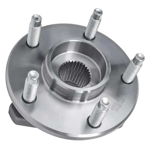 Image of Detroit Axle - Front 2pc Wheel Bearing Hubs for 04-07 Chevrolet Malibu Pontiac G6 2004 2005 2006 2007, 2 Wheel Bearing and Hubs Assembly Set Replacement