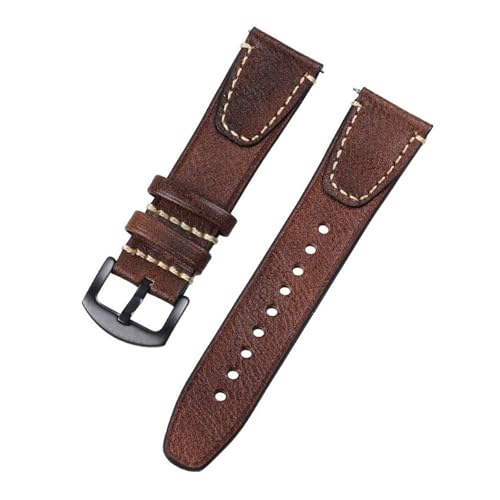 VFEBTSD Correa de reloj universal retro compatible con correas de reloj de cuero Rolex para hombres y mujeres, 22mm VFEBTSD Correa de reloj universal retro compatible con correas de reloj de cuero Rolex para hombres y mujeres, 22mm