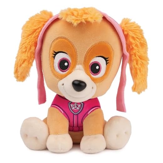 GUND Paw Patrol Skye plyschleksak, 23 cm – högkvalitativt gosedjur för fans, från 1 år
