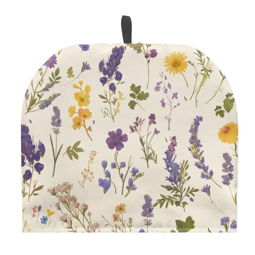 Image of Retro Wildflower Tea Pot Cover for America250 Reusable CrowTeapot Cozy Keeping Warm,Dust Proof Teapot Dust Protector for Kitchen Decorative