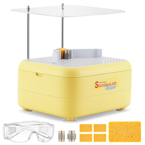Mxmoonant Meuleuse Automatique de Verre Teinté, Convient pour le Vitrail, la Mosaïque, la...