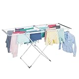 PRÁCTICO TENDEDERO: Este tendedero de pie extensible es fácil de plegar y guardar cuando la ropa ya esté seca. Así se adapta perfectamente a casas pequeñas.