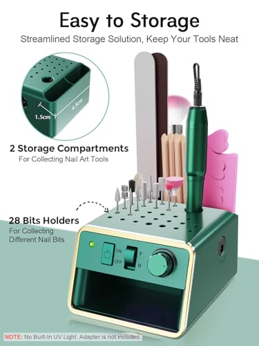 Kit de Taladro Eléctrico para Uñas Beloving Verde miniatura 3