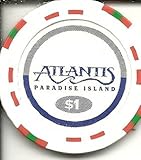 $1 atlantis paradise island obsolete vintage casino chip nice