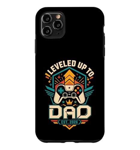 I Just Best New Dad Est 2026 �ɐ����Ƀ��x���A�b�v �X�}�z�P�[�X iPhone 11 Pro Max �p