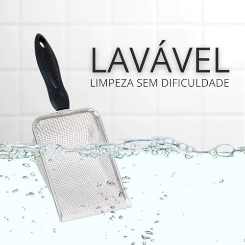 Pá Coletora Para Caixa de Areia de Gato, Pazinha Higiênica Para Areia de Gato, Limpeza de Terrários,