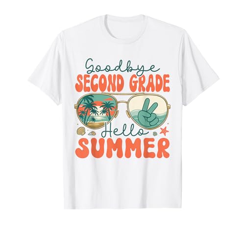 Goodbye Second Grade Hello Summer 2nd Grade Last Day School T-Shirt