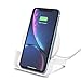 Belkin Quick Charge 10W Wireless Charger - Qi-Certified Charger Stand for iPhone, Samsung Galaxy - Charge While Listening to Music, Streaming Videos, & Video Calling - Includes AC Adapter - White