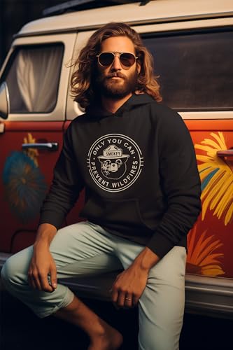 ALLNTRENDS Smokey Bear Hoodie U.S. Forest Service Adult Hooded Sweatshirt4