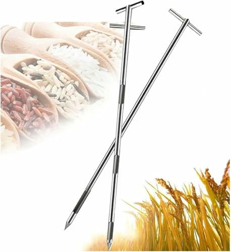 HOTAPEPU Heavy-Duty Stainless Steel Sampling Probe - Industrial Tool for Grain & Powder Sampling, Reliable and Accurate Measurements, Easy to Handle~/