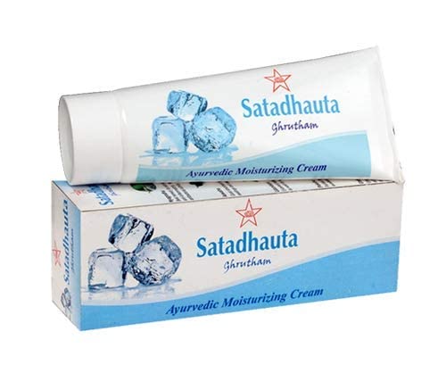 SKM SATADHAUTA GHRUTHAM 35 GM (lot de 2) avec DWAKAN Yashathimahu GHAN Vati