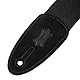 Levy’s Leathers Cotton Suede Series Gitarrengurt aus Baumwolle | Breite 5 cm | Schwarz | (MC8-BLK)