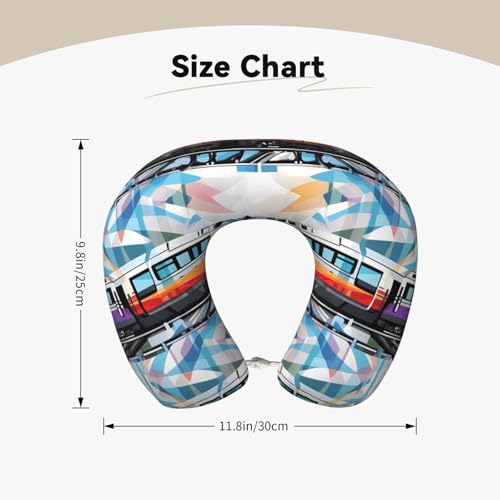 Almohada de espuma viscoelástica cuello viaje U flexible miniatura 3