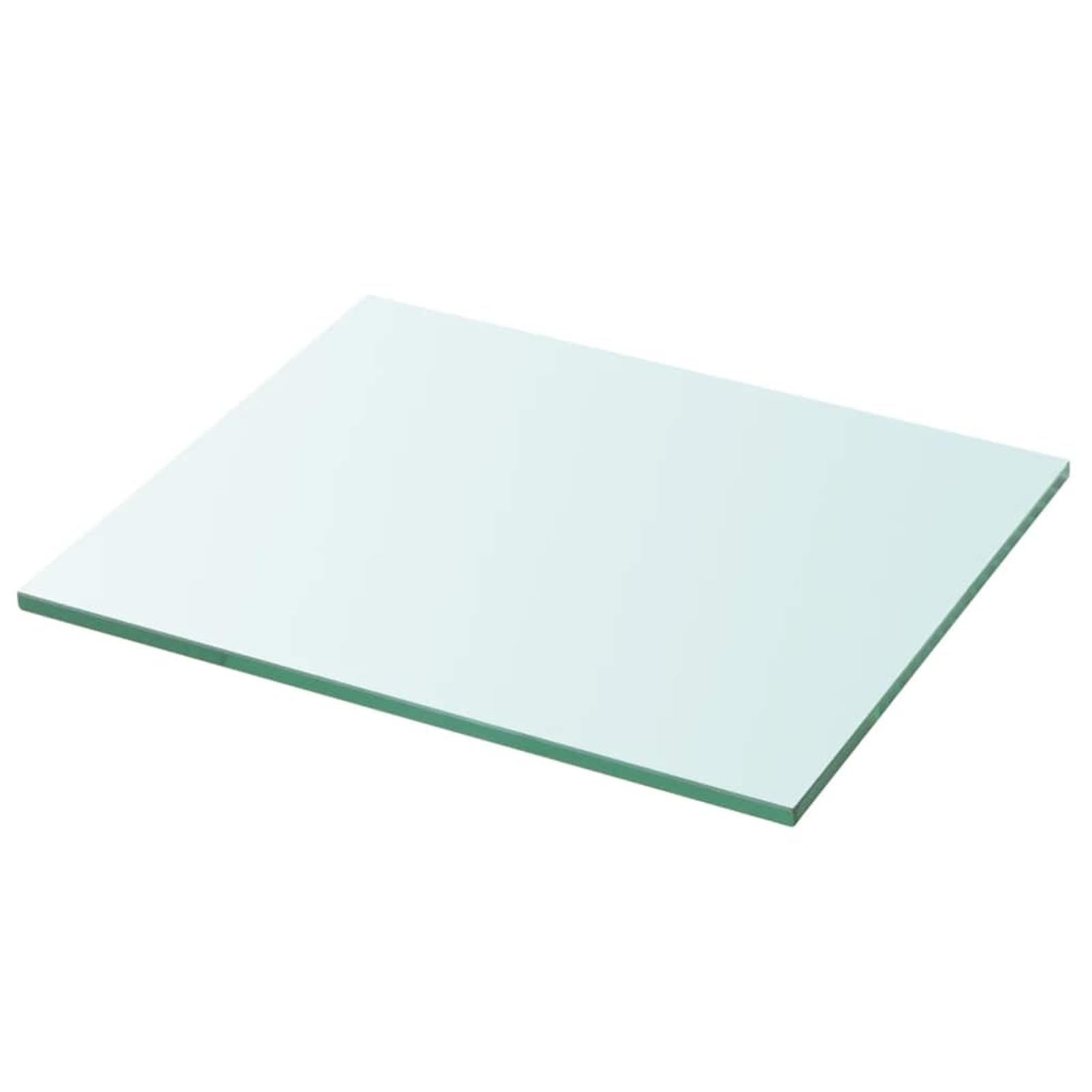 Gecheer Regalboden Glas Transparent 30x25 cm, Glasboden Glasscheibe Badregal für DIY-Regalsystem Bücherregal Vitrine Badezimmer-Ablage Küchenaufbewahrung243810