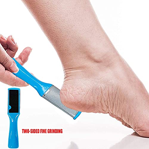 Image of Keli 8 Pcs Pedicure Tools Set for Men and Women - Professional Callus Remover Kit for Foot Care with Foot File, Dead Skin Remover, Heel Scraper & Nail Cleaner for Smooth Soft Feet at Home & Salon