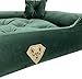 Dogs4Life Hundebett Premium Velours XXL 135 x 100 cm | Hundebett für sehr große Hunde | Orthopädisch | Hundekissen | Waschbar | Outdoor | Mit Rand | Wasserabweisend (XL, ‎Grünes Velours)
