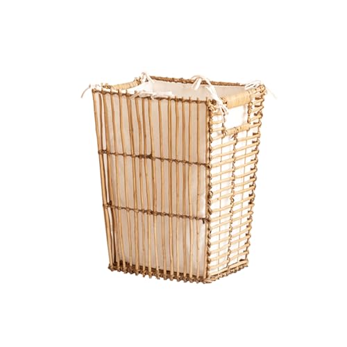 Panier à linge en rotin doublure amovible pour stopper les odeurs