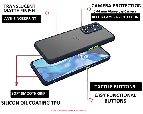 Image of Glasgow Case Cover for Oppo A92 Shockproof Back Case Cover (Camera Protection) - Blue