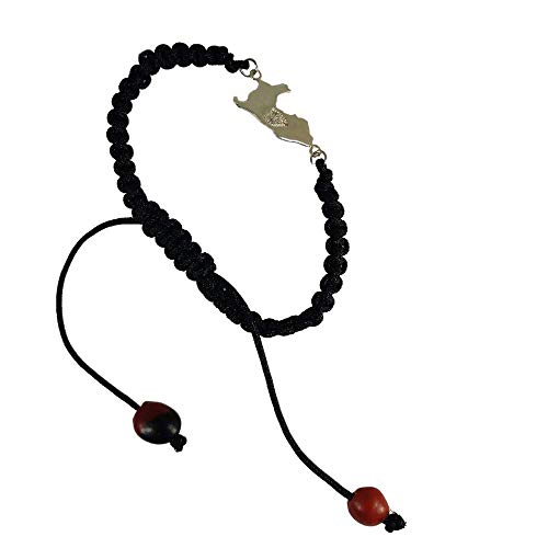 Image of EVELYN BROOKS Macrame Adjustable & Easy to Wear UNISEX Bracelet - Gold & Silver Finish- Friensdhip /Love Good Luck Bracelet - w /Meaningful Huayruro Seed Beads - Great Gifts for HIM & for HER