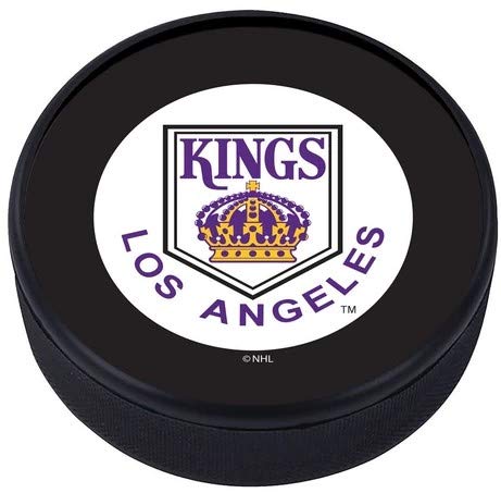 Mustang Los Angeles Kings 3D Textured Vintage Classic Souvenir Hockey Puck