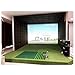 Moily Golf Simulator Rough Hitting Pad Indoor 3D Chipping Practice Pad Premium Craft Spring Shock-Absorbing High-Density Turf Fixed Base Green 35 * 18.5cm