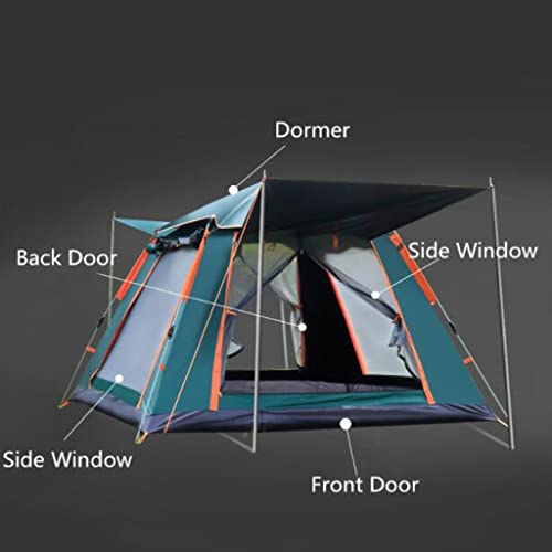Carpa para camping al aire libre 3-4 personas apertura rápida miniatura 4