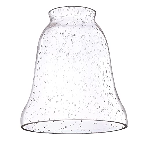 81095 Abat-Jour en cloche en Verre Granuleux Clair