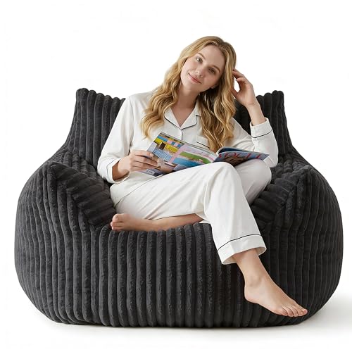 Bean Bag Chair for Adults with Armrests Oversized Comfy Bean...