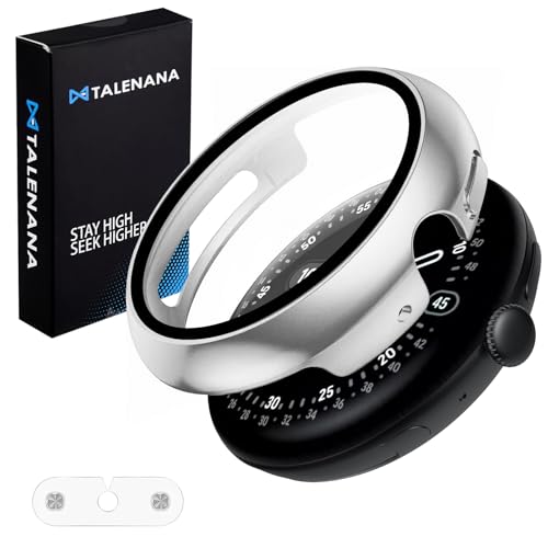 TALENANA for Google Pixel Watch 4 �P�[�X 41mm �Ɨ��[�d�A�_�v�^�[�t�� �|���J�[�{�l�[�g�� �t���t�B������̌^ �ϏՌ� �S�ʕی� �����^ �w��h�~ �����ߗ�(�s�N�Z���E�H�b�`4 41mm,�V���o�[)