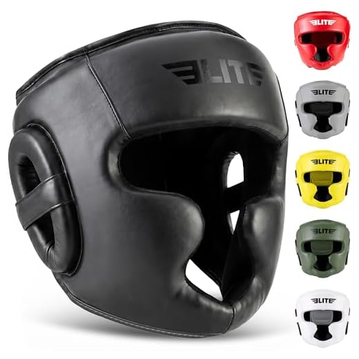 Elite Sports Best Celestial Head Guard, a Complete Package for MMA and Kickboxing Trainees, Muay Thai Boxing Safety Head Guard for Men (Black)