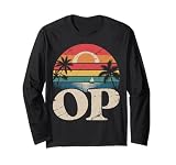 Op Ocean Vintage Pacific Beach Sun Palm Trees...