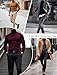 Ekouaer Men Turtleneck Shirts Long Sleeve 3 Packs Basic Pullovers Casual Slim Fit Lightweight Thermal Tops Black/Cream/Grey M