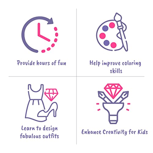 Bscool - Drawing, Coloring & Activity Book: Fashion Studio | Fashion Design Sketchbook | With Stickers, Stencils, Textures And Guides | For Kids 5 And Up #TOP5