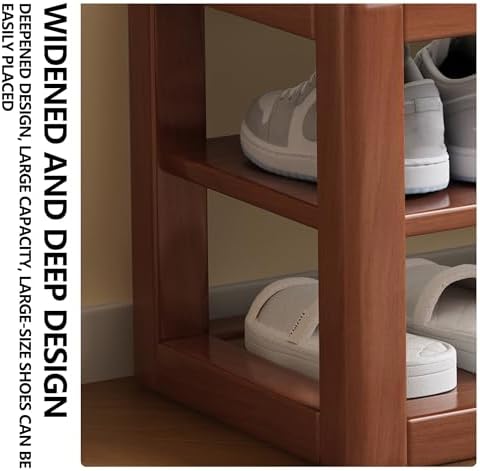 Slim Shoe Storage Cabinet, Multi-Color Wooden Shoe Rack & Entryway Bench with High-Resilience Cushioned Ottoman, Stylish Hallway Cupboard (31.5in)