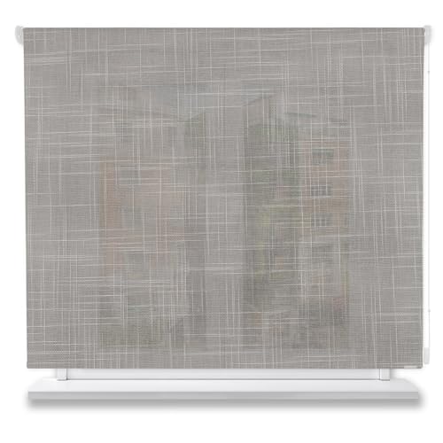 DECOCASA | Estor Enrollable Miami SH Gris 200x250 Translúcido | Mantén Tu Privacidad con La Mejor Luz Tejido Decorativo