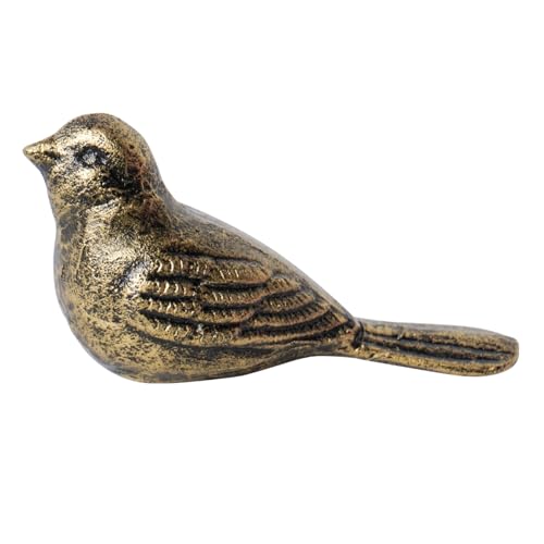 Cast Iron Door Stop Heavy Door Stopper Solid Metal Wedge for Indoor Outdoor Use Cute and Durable Doorstop (Bronze Bird, 1Pack)