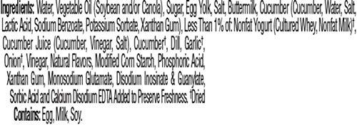 Hidden Valley Ranch Dressing & Dipping Sauce, Cucumber Ranch Dressing, Gluten Free Salad Dressing, 16 Ounces #TOP4