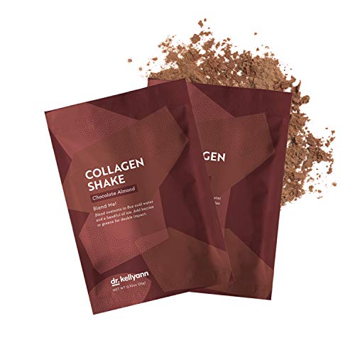 Keto Chocolate Almond Shakes - 100% Grass Fed Collagen Protein by Bone Broth Expert Dr. Kellyann - Gluten Free, Dairy Free, Soy Free, Non-GMO - Perfect for Keto, Paleo & Weight loss Diets (7 servings)