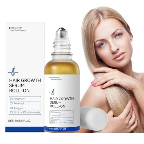 Wild nourish hair oil serum roll,no-rinse fast-absorbing hair nourish serum for healthy hair,with 3% Rosemary, 3% Redensyl, 2% AnaGain, Biotin & Niacinamide (1 Fl Oz (Pack of 1))