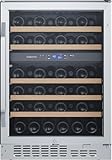 EdgeStar CWR462DZ 24 Inch Wide 46 Bottle Built-In Wine Cooler with Dual Cooling Zones