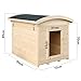 Hundehütte Outdoor kleine Hunde – Hundehaus Holz für Kleiner Rassen, wasserfestes Dach 87 x 102 x H85 cm, Größe S, Timbela M405-1
